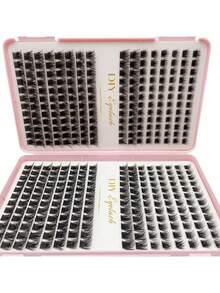 384pcs Single Cluster False Eyelashes, Eyelash Book, Cluster False Eyelashes, Home DIY Eyelash Extensions, Cluster False Eyelashes, Single False Eyelashes, False Eyelashes, False Eyelashes - C - View 6