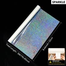 1 Gulungan Film Pra-Lapisan Laser BOPP 22*500cm, Transparan, Tahan Air, Tahan Gores, Cocok untuk Mesin Laminasi, Kerajinan Kertas DIY, Gulungan Laminasi Termal Buatan Tangan - Beraneka warna - View 12