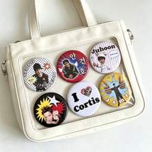 CORTI/S Korean Boy Band Cartoon Peripheral Cute Glossy Badge Backpack Charm Brooch, Suitable For Daily Wear, Collection Display, Holiday Birthday Decoration Gift - Multicolor - View 3