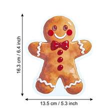 Christmas Gingerbread Man Shaped Paper Napkins, Holiday Party Disposable Napkins, Suitable For Holiday Gatherings, Christmas Table Decor And Party Favors - Multicolor - View 2