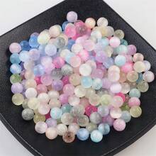 6mm Cat Eye Glass Beads Bracelet Making Kit Smooth Gradient Glass Beads Crystal Round Beads For Jewelry Making Bracelets DIY Crafts With Spacer Beads And Charms 75pcs 20g - 20 Grams - View 3