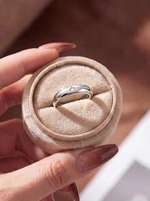 1pc Polished Ring, Minimalist Daily Wear, Women's Ring, Exquisite Jewelry Gift, Women's Fashion Accessory - Polished Ring - View 4