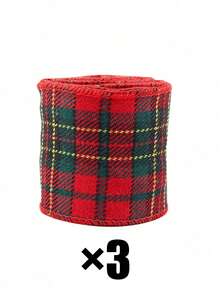 3/1pc Christmas Red & Green Plaid Gift Wrapping Ribbon, Suitable For All Christmas Gift Wrapping, Holiday Floral Arrangements, Bow Making, Wreath Making, Table Decor And Christmas Tree Decoration - One Size Fits All - View 17