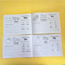 Lachilly Trace Letters Worksheet Letter Tracing Pad Alphabet Handwriting Practice Workbook For Kids Ages 3+, 32 Pages, Coloring & Early Learning Activity Book, Preschool Writing Workbook With Sight Words For Pre K, Kindergarten - Multicolor - View 7