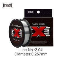 Kingdom 1pc CX3 Fluorocarbon Fishing Lines 50m Super Smooth & Stiff Monofilament Leader Carbon Fishing Line Invisible Sinking Line - Clear - View 13
