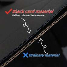 1pc / Black Shipping Box Packaging Material Airplane Box Corrugated Box Postal Box Packaging Box Gift Box Corrugated Cardboard Box Shipping Box, Delivery Box, Packaging Box, Christmas Valentine's Day Gift Box - Black Card - View 5