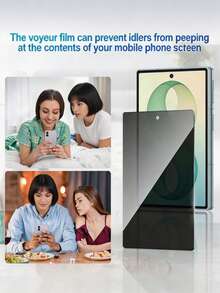 2 gói [2026 mới] Kính cường lực 9H bảo vệ màn hình trước chống nhìn trộm cho Galaxy Z Fold8 Ultra/Z Fold8/Z Fold7/Z Fold6/Z Fold5, HD trong suốt, chống trầy xước, chống vân tay, không bong bóng, dễ lắp đặt, tương thích với ốp lưng - màu đen - Xem 2