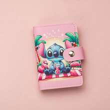 Mesuca Cute Snap‑Button Stitch Cartoon Wallet, Soft PU Leather Adorable Alien Character Fruit Floral Print Multi‑Color Mini Rectangular - Multicolor - View 15