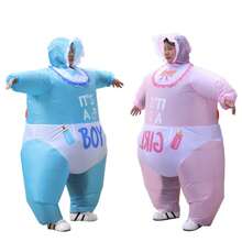 Adult Giant Inflatable Costume COS Men Doll Costume Party Funny Cos Halloween Carnival Theme Party Giant Baby Costume Prop Inflatable Doll Outfit - Multicolor - View 2