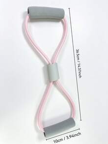 Figure-8 Latex Resistance Band 35LBS/16KG Elastic Pull Rope Durable High Elasticity Fitness Stretching Band Portable Home Workout Training Tool Suitable For Women Shoulder & Back Stretching Arm & Chest Exercise - Multicolor - View 4