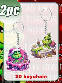 Splendor Holiday Cartoon Acrylic Key Ring, Portable Bag Hanging Accessories, Christmas Gifts To Friends - Multicolor - View 11