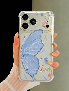 Koolife Butterfly-Print Phone Case Featuring A Dual-Sided Glossy Hard Shell Made Of PC And TPU; Scratch-Resistant, Wear-Resistant, And Impact-Resistant; Compatible With IPhone 11, 12, 13, 14, 15, 16, 17,18 (Including Pro And Pro Max Models). - Clear - View 2
