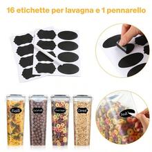 YASHE Contenitori Ermetici per Alimenti, Set di 3 (3.7L), Contenitore Plastica con Coperchio, Senza BPA Contenitori per Alimenti, Contenitori Cucina Organizer per la Conservazione di Pasta e Cereali - 3 pezzi - Visualizzare 6