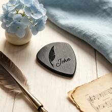 Personalized Wooden Guitar Picks With Storage Box, Customized Guitar Pick Storage Box, Engraved Guitar Picks Gift For Guitarists, Valentine's Day Gift, Guitar Pick Box, Engraved Guitar Picks, Guitarist Gift, Musician Gift, Father's Day Gift, Christmas Gift - Multicolor - View 5