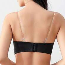 2/8/12pcs Transparent Shoulder Straps, High Elasticity No Constraint, Invisible Buckle, Matte Transparent Shoulder Straps, Bra Accessories, Adjustable, Invisible, Detachable Shoulder Straps, Solid Color Non-Woven Fabric Bra Accessories, Suitable For Women's Lingerie - Multicolor - View 4