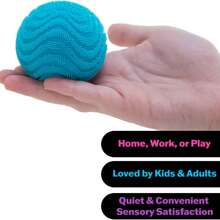 1pc Doh Fuzz Ball Wavy Textured Spiky Squeeze Toy, Soft Bumpy Stress Relief Fidget Ball, Tactile Toy For Kids, Teens And Adults, Multi-Color Handheld Game Ball, Fun Indoor Leisure Toy For Classroom And Home, Birthday, Holiday And Party Gift For Boys And Girls, Elastic Stretchable Surface, Interactive Tactile Hand Toy For Squeezing And Relieving Daily Tension - Multicolor - View 4