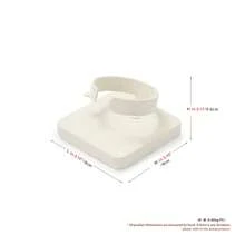 Oirlv 全白色珠寶展示套組 店鋪櫥窗展示道具 項鍊展示胸像 手錶戒指耳環手鍊裝飾展示架 - 米色 - 查看 22