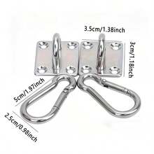 8/4 Sets Heavy Duty 304 Stainless Steel Hanging Hooks, 800 Lbs Load Capacity, Hardware Nails & Rings, Suitable For Hammock Swings, Plant Hangers, Ceiling And Wall Installation - Corrosion Resistant, Easy To Install, Hammock Hanging Kit - View 4