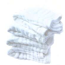 12/6/4pcs Large Burp Cloths, Cotton Burp Cloths For Babies, Highly Absorbent And Soft, 6 Layers, Size 20x10 Inches, - Multicolor - View 7