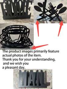 Modern Aesthetic Black Metal Hollow Letter Organizer, Desktop Mail Sorting File Rack, Office Envelope Document Storage, Minimalist Decor - Multicolor - View 9