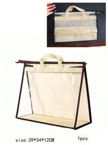 Handbag Dust-Proof Storage Bag, Purse Organizer, Wallet Protective Cover, Zippered Closet Hanging Bag, 3 Sizes Transparent Dust-Proof Bags, Suitable For Handbags, Suitable For Women And Girls - Multicolor - View 15