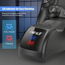 P4 Controller Base Charger - Dual Charging Fast Charging Base With Indicator Light For Overcharge Protection - P4 Controller Universal Charging Stand - Gaming Peripheral Accessories - View 4