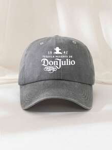 1pc Unisex Letter Print "DONJULIO" Decorative Vintage Distressed Washed Baseball Cap Trucker Hat Dad Hat, Suitable For Outdoor Use, Travel, Hiking, Beach Vacation - Multicolor - View 11