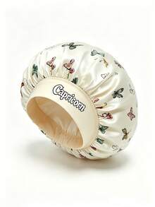 1pc Women's Satin Sleep Cap, 12 Zodiac Print Oversized Night Cap, Loose Elastic Band, Lightweight Silky Hair Protection Cap - Multicolor - View 13