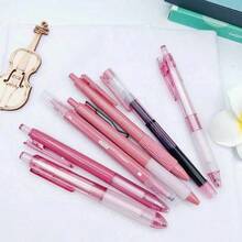 7pcs Velvet Latte Aesthetic Gel Pen Set, ST Tip Quick-Dry Black Ink, Retractable Hybrid Ink Pen, Waterproof, Soft Grip, Smooth Fine Tip Writing Stationery, Suitable For Student Notes, School Office, Fun Learning Supplies, Back To School Essentials - 10 - View 9