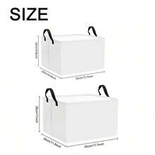 1pc Large Foldable Storage Basket - Christmas Series Storage Box With Lid, Hand-Carried Christmas Eve Home Clothing And Toy Storage Box, Suitable For Home, Dorm, Laundry Organization - Holiday Gift Basket - Multicolor - View 3