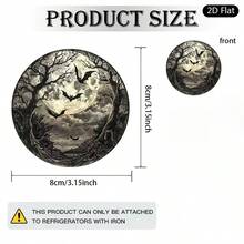 1 buah Magnet Kulkas Akrilik Bentuk Kelelawar Terbang, Magnet Kulkas Dekoratif Malam Misterius, Hadiah Dekorasi Kulkas Pohon Gelap - Magnet akrilik - View 3