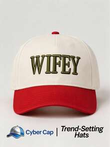 1pc Women's "WIFEY" Trucker Hat,Adjustable Design,Stylish Embroidered Five-Panel Cap,Perfect For Casual Wear, Parties, Travel, And Holiday Gifts - Multi-color - View 11