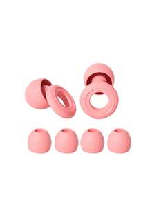 Comfortable Reusable Silicone Earplugs, Noise Reduction Hearing Protection Ear Plugs, Lightweight Soft Earplugs For Sleeping Snoring Office Work Airplane Travel - Multicolor - View 12