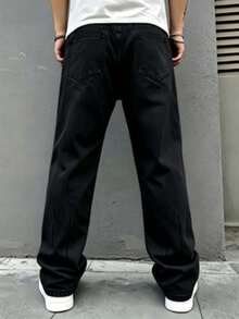 Men Jeans - Black - View 4