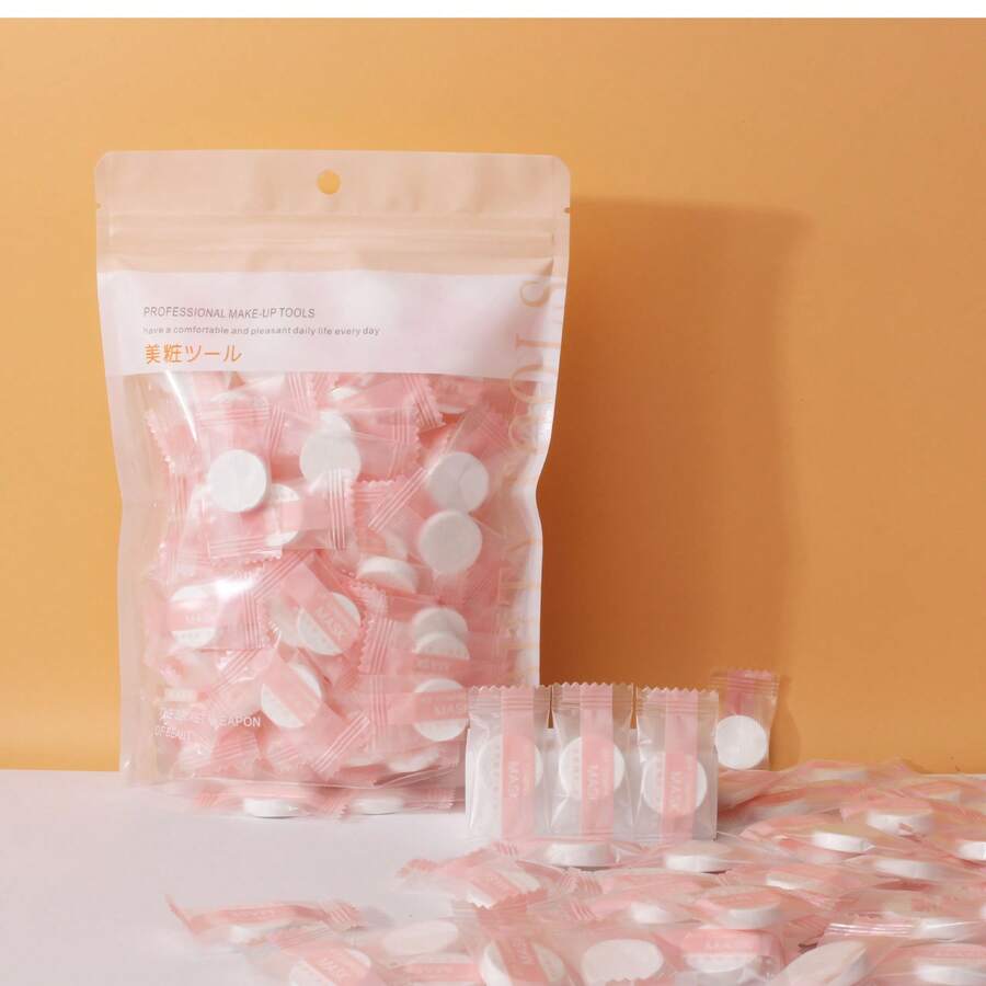 20pcs Disposable Compressed Facial Mask Sheets - Lightweight & Fragrance-Free, Portable, Suitable For Travel And All Skin Types, Compressed Masks Soothe Skin, Hydrate And Moisturize, Essential For Travel Skincare | Minimalist Packaging | Soft Texture Mask. Individually Wrapped, Salon-Grade Non-Woven Compressed Cleaning Wipes - Multicolor - View 1