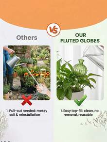 1/2/3pcs Cactus Shaped Automatic Watering Ball Set, Includes 1/2/3pcs Plant Watering Balls And 1/2/3pcs Flow Control Plugs, Anti-Clogging Automatic Watering System, Suitable For Indoor Plants, Cute Plant Care Gift, Perfect For Plant Lovers - Multicolor - View 7