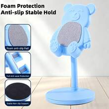 Cute Bear Phone Stand, Adjustable Multi-Function Phone Holder, Suitable For Desktop, Compatible With Multiple Devices, Ideal For Video Calls, Learning And More, Suitable For Boys, Girls And Adults - Multicolor - View 2