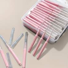 50/100pcs Mini Toothbrush Gap Brush With Storage Box, Push-Pull Toothbrush, Suitable For Travel, Business Trip, Outdoor, Portable, Back To School, Halloween, Christmas - Multicolor - View 6