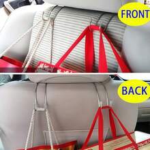 2/4PCS Stainless Steel Car Seat Back Double Hooks, Non-Magnetic Stainless Steel Material, Anti-Slip Curved Opening Design, Prevent Hanging Items From Slipping, Storage Bags And Miscellaneous Items, Practical Car Interior Storage - Stainless Steel Seat Hook - View 6