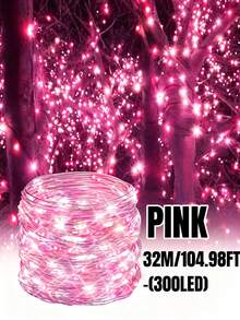 1PC Solar Fairy Light String -32M/22M/17M/12M/7M Outdoor String Light, DIY Copper Wire Material, Waterproof Garden Light, 8 Flashing Modes, Suitable For Gardens, Terraces, Trees, Weddings, Camping, Parties, Parties,Fences,Christmas,Holiday Decoration - Solar String Light - View 14