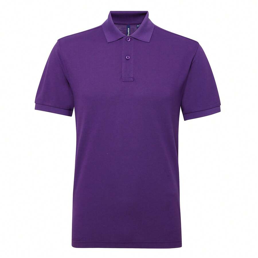 Roly Asquith & Fox Mens Short Sleeve Performance Blend Polo Shirt - Purple - View 1