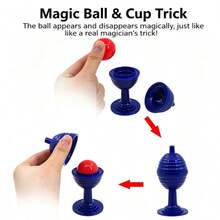 Magic Ball And Cup Magic Toy, Classic Beginner Magic Prop, Magic Performance Party Show Magic Toy, Magic Cup And Ball Magic Prop, Easy To Operate Magic Illusion Toy, Suitable For Amateur Magician Birthday Party Stage Magic Toy - Multicolor - View 4