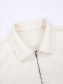 Men's Casual Fashion Versatile Minimalist Elegant Apricot Dragon & Phoenix Wool Blend - Apricot - View 3