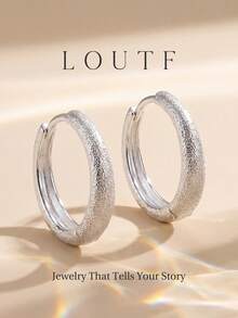 Newsoul 1 Pair Fashion Minimalist Women's Earrings Party Gift Jewelry - Silver - View 5
