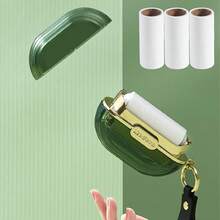 Lint Roller And Replacement Roller Set, Double-Sided Portable Travel Lint Roller With Handle Strap, Reusable, Mini Super Strong Adhesion, Suitable For Pet (Cat/Dog) Hair Removal, Luxury Lint Remover For Clothes, Bags, Dust, Fuzz And More - Multicolor - View 7