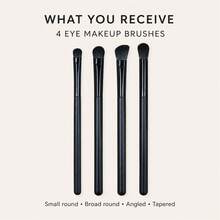 4pcs Eye Makeup Brush Set, Large Base Brush + Medium Blending Brush + Small Deepening Brush + Detail Eyelid Brush, Soft And Dense Bristles, Even Powder Pickup, No Flying Powder, No Eye Irritation, Complete Eye Makeup In One Set, High Cost-Performance, Ideal Choice For Beginners - Multicolor - View 9