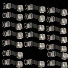 2/8/12pcs Transparent Shoulder Straps, High Elasticity No Constraint, Invisible Buckle, Matte Transparent Shoulder Straps, Bra Accessories, Adjustable, Invisible, Detachable Shoulder Straps, Solid Color Non-Woven Fabric Bra Accessories, Suitable For Women's Lingerie - Multicolor - View 11
