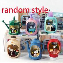 1pc Snoopy Bottle Life Scene Decoration Blind Box Play Miniature Landscape Handmade Toy Cartoon Peanut Dog Gift Student Gift Random Style - Multicolor - View 7