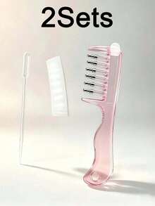 Transparent Scalp Hair Oil Applicator Comb, Visible Liquid Reservoir + Roller Metal Teeth Liquid Dispensing Comb, Suitable For Hair And Beard Care, Unisex Hands-Free Essential Oil Massage Comb - 1 Set - View 18