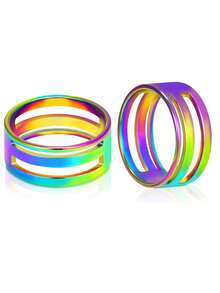 Jump Ring Opener Tool, Stainless Steel Split Connector Ring Opener And Closing Finger Tool For Jewelry Makers Craft Projects Supplies (Dazzling Color) - Multicolor - View 8
